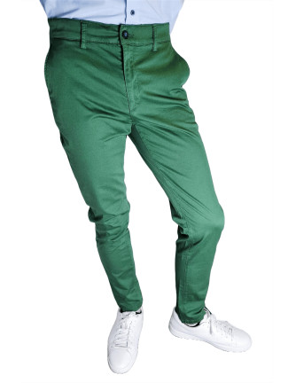 Pantalón Chino Slim Fit 2040 Motobike Verde 2