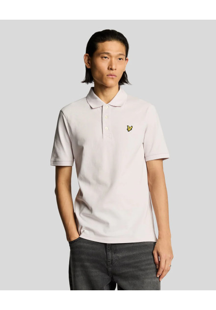 Polo manga corta plain Lyle & Scott lila