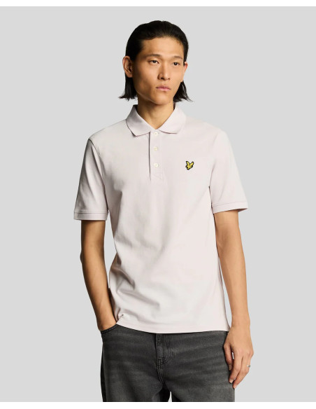 Polo manga corta plain Lyle & Scott lila