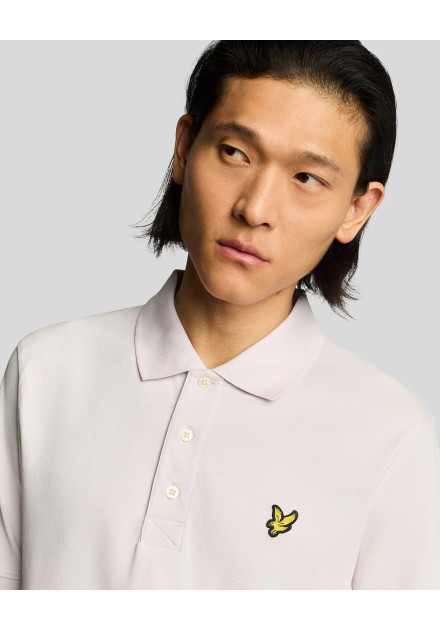 Polo manga corta plain Lyle & Scott lila
