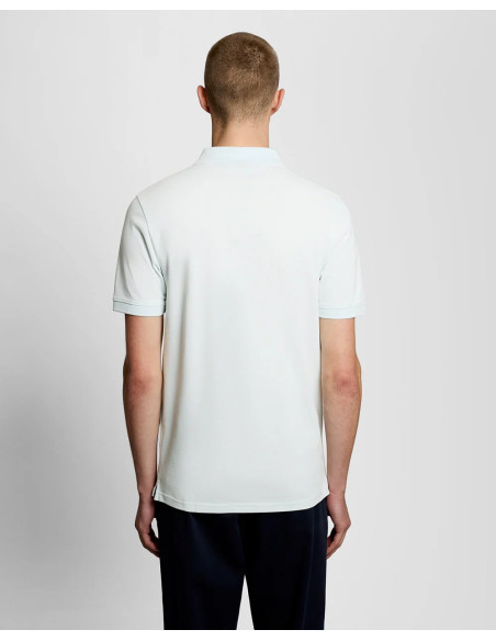 Polo manga corta plain Lyle & Scott verde menta
