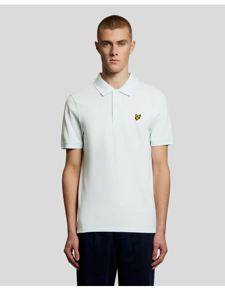 Polo manga corta plain Lyle & Scott verde menta