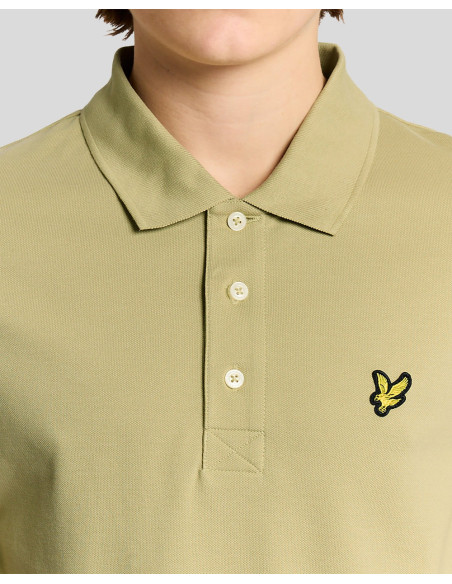 Polo manga corta plain Lyle & Scott verde pistacho
