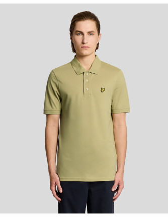 Polo manga corta plain Lyle & Scott verde pistacho