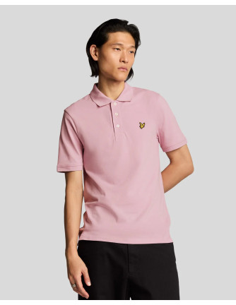 Polo manga corta plain Lyle & Scott rosa