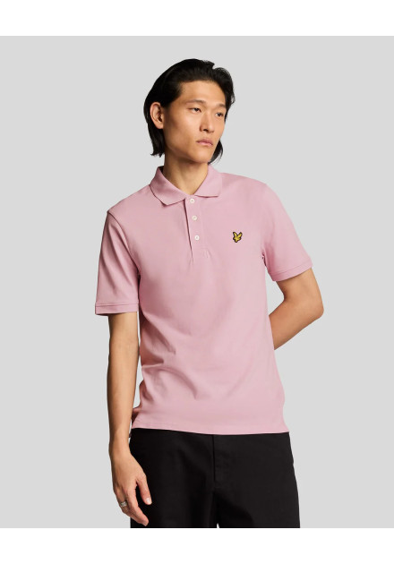 Polo manga corta plain Lyle & Scott rosa