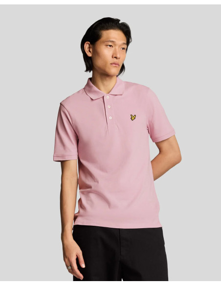 Polo manga corta plain Lyle & Scott rosa