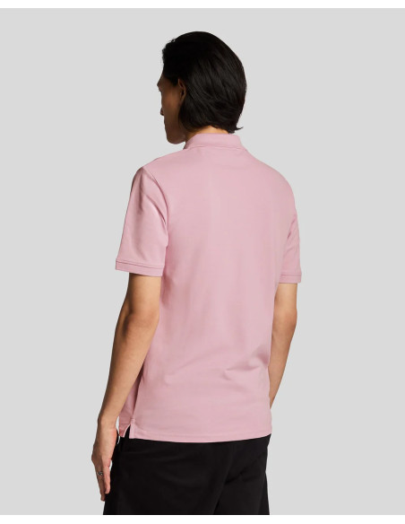 Polo manga corta plain Lyle & Scott rosa