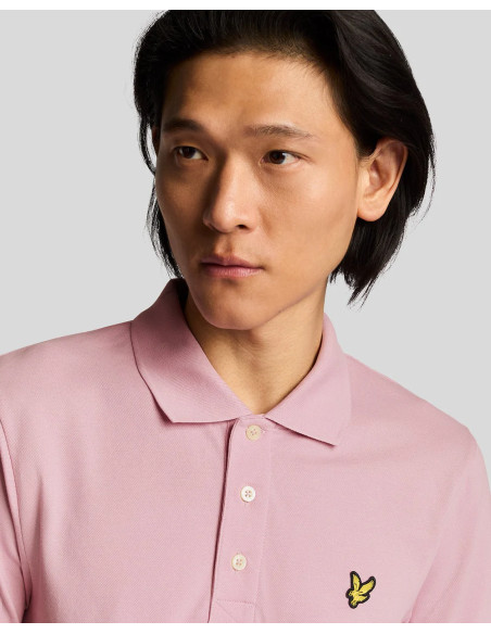 Polo manga corta plain Lyle & Scott rosa