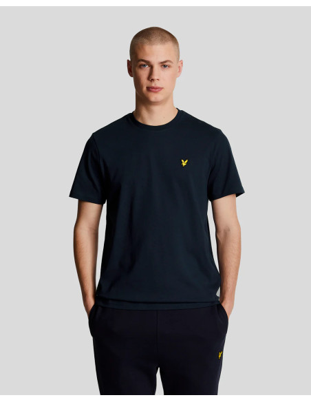 Camiseta básica plain Lyle & Scott azul marino