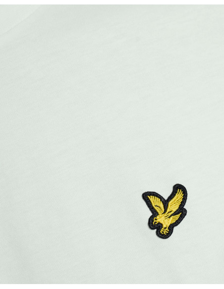 Camiseta básica plain Lyle & Scott verde menta