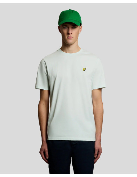 Camiseta básica plain Lyle & Scott verde menta