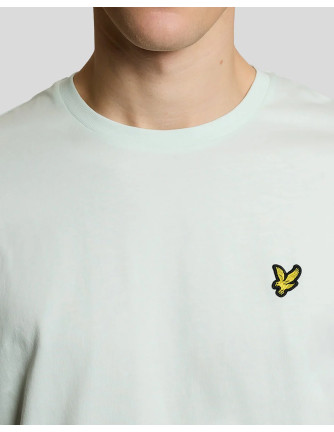 Camiseta básica plain Lyle & Scott verde menta 2