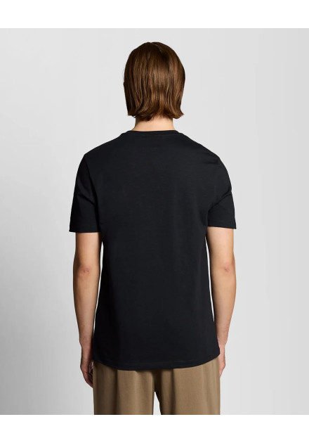 Camiseta Slub Lyle & Scott negro
