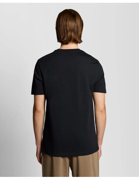 Camiseta Slub Lyle & Scott negro