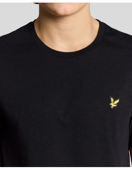Camiseta Slub Lyle & Scott negro