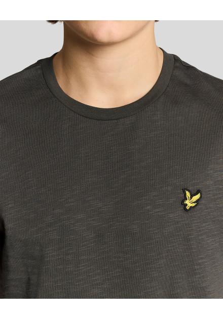 Camiseta Slub Lyle & Scott gris oscuro