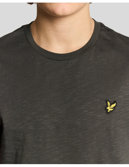 Camiseta Slub Lyle & Scott gris oscuro