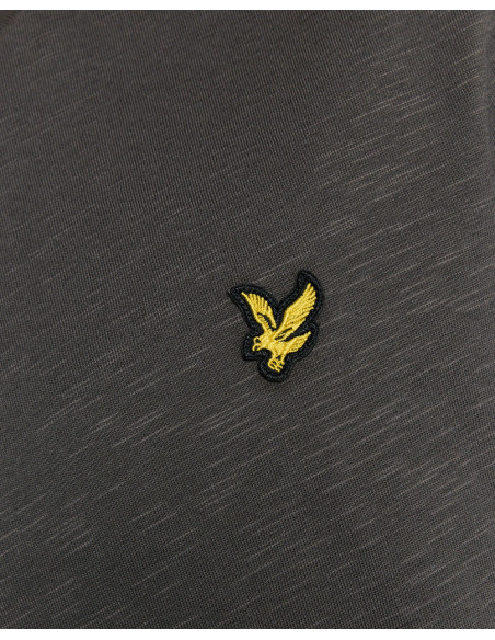 Camiseta Slub Lyle & Scott gris oscuro