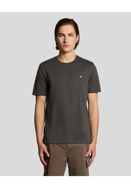 Camiseta Slub Lyle & Scott gris oscuro