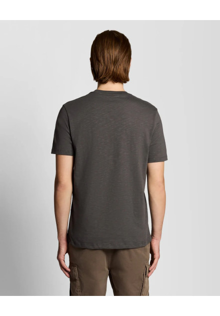 Camiseta Slub Lyle & Scott gris oscuro