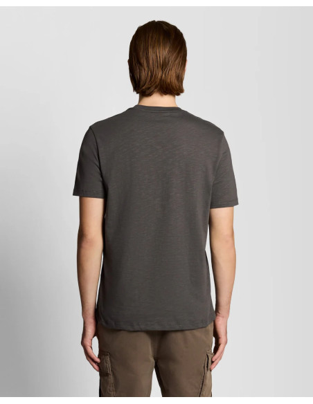 Camiseta Slub Lyle & Scott gris oscuro