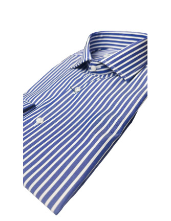Camisa rayas anchas Niron Passaport azul marino
