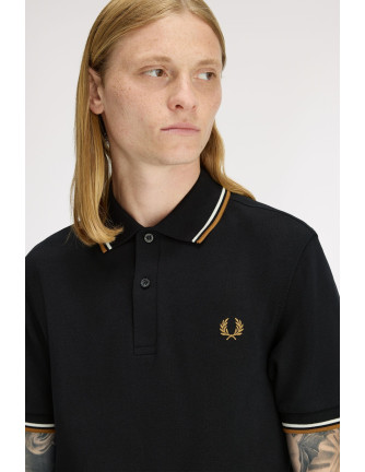 Polo piqué clásico Fred Perry hombre negro