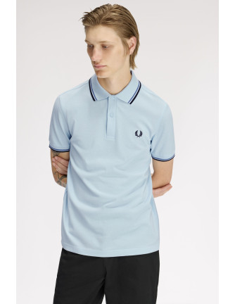 Polo piqué clásico Fred Perry hombre azul hielo