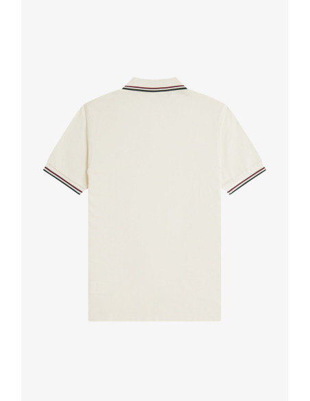Polo piqué clásico Fred Perry hombre blanco crudo