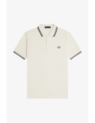 Polo piqué clásico Fred Perry hombre blanco crudo 2