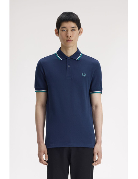 Polo piqué clásico Fred Perry hombre azul oscuro