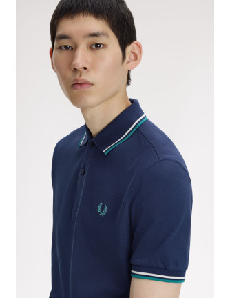 Polo piqué clásico Fred Perry hombre azul oscuro