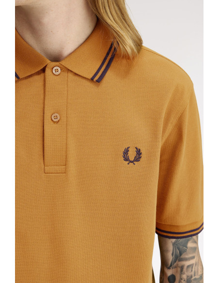 Polo piqué clásico Fred Perry hombre amarillo