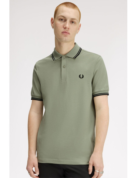 Polo piqué clásico Fred Perry hombre verde alga