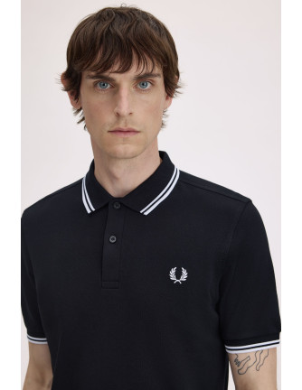Polo piqué clásico Fred Perry hombre negro