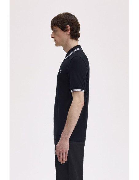 Polo piqué clásico Fred Perry hombre negro