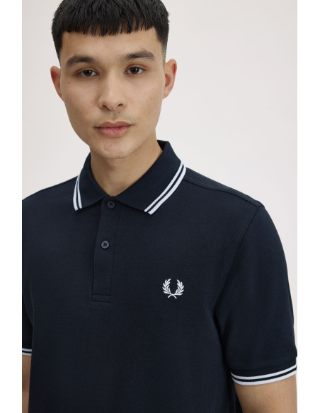 Polo piqué clásico Fred Perry hombre azul marino