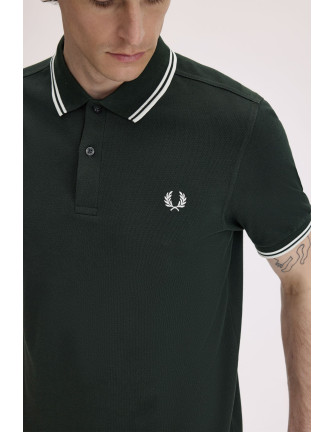 Polo piqué clásico Fred Perry hombre verde oscuro 2