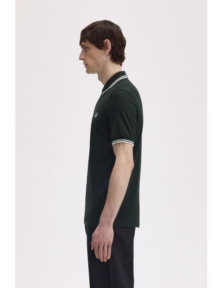 Polo piqué clásico Fred Perry hombre verde oscuro