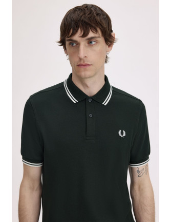 Polo piqué clásico Fred Perry hombre verde oscuro