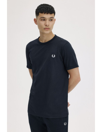 Camiseta Ringer Fred Perry azul marino