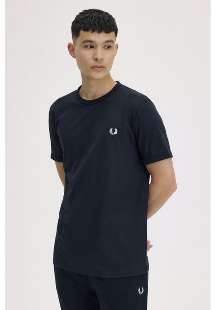 Camiseta Ringer Fred Perry azul marino