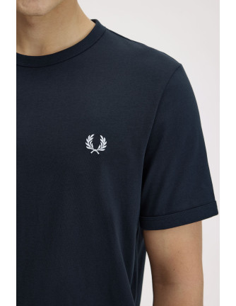 Camiseta Ringer Fred Perry azul marino 2