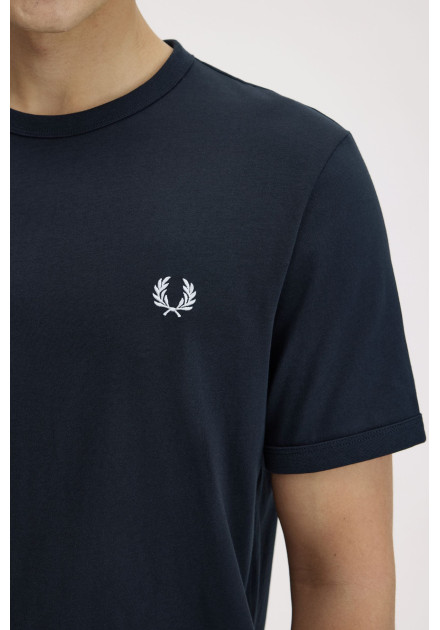 Camiseta Ringer Fred Perry azul marino