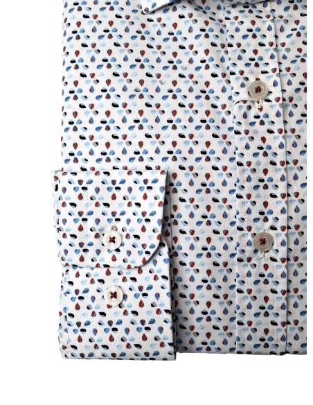 Camisa estampada gotas Barco Corsare blanco