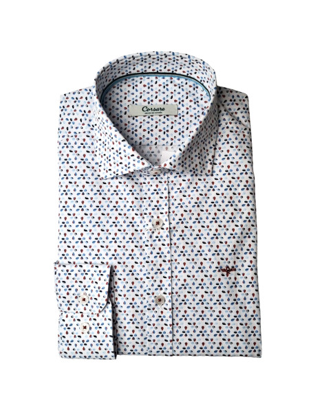 Camisa estampada gotas Barco Corsare blanco