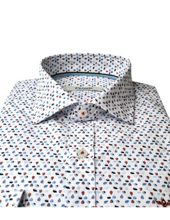 Camisa estampada gotas Barco Corsare blanco