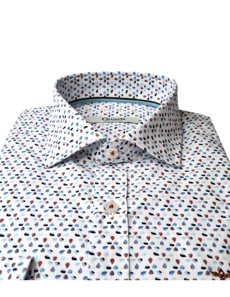 Camisa estampada gotas Barco Corsare blanco