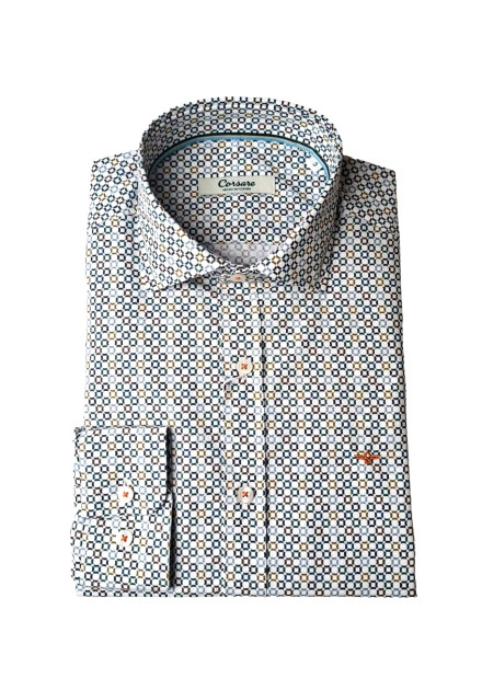 Camisa estampada cuadros Yate Corsare...